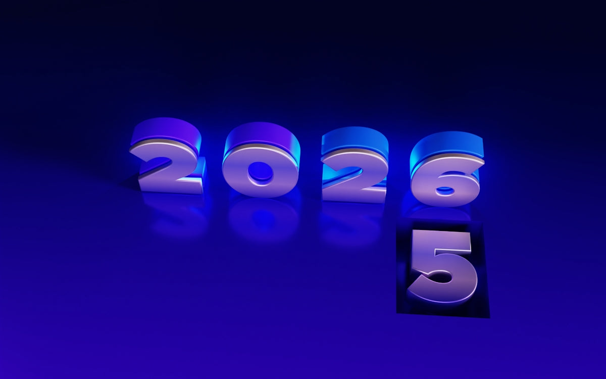 The numbers 2026 and 5 on a blue background