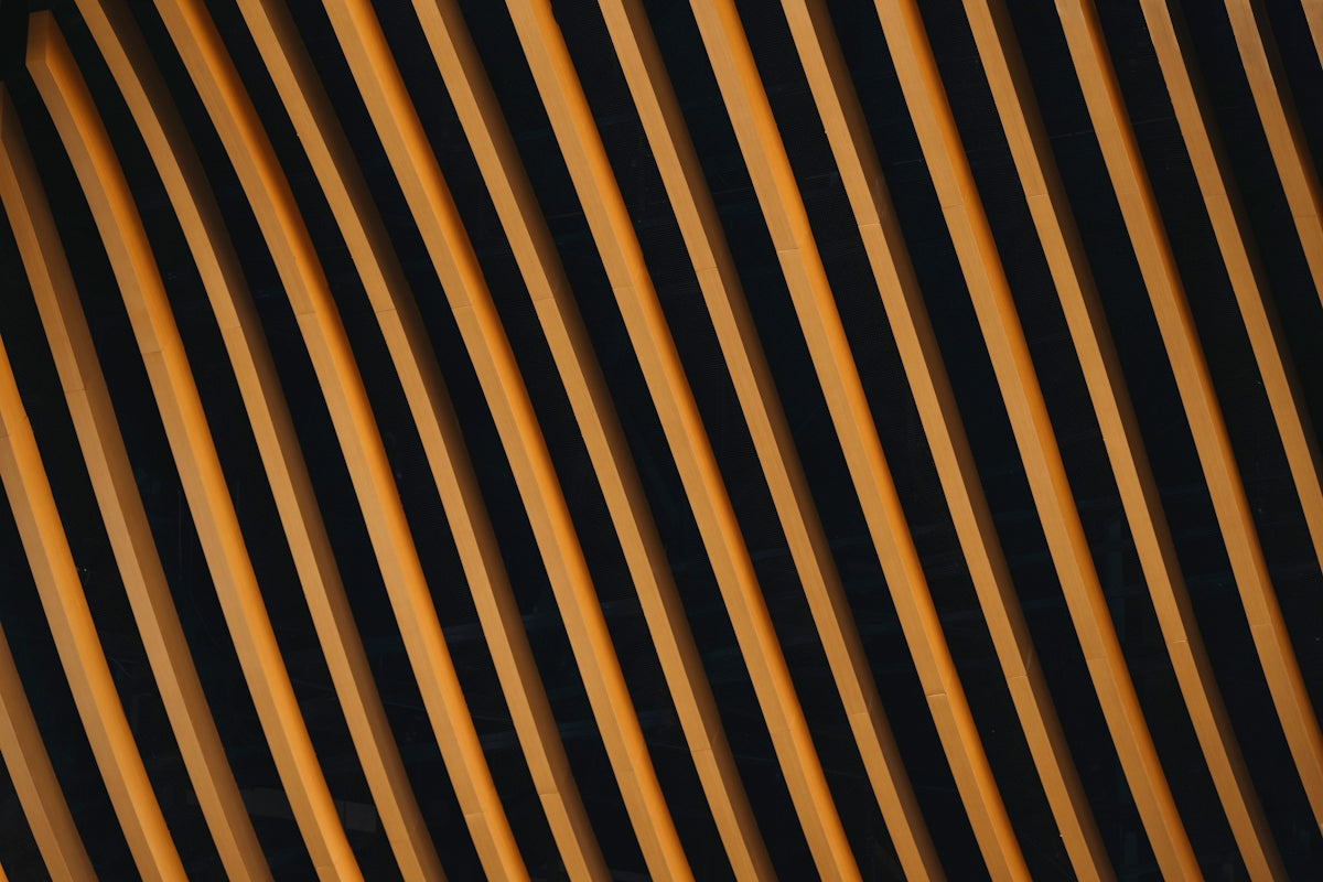 Diagonal orange and black stripes pattern