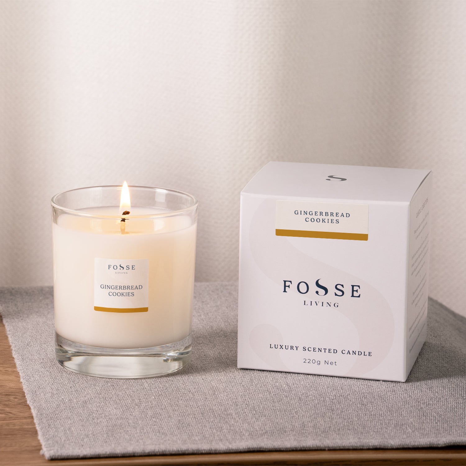 Gingerbread Cookies Scented Candle (Limited Edition) - Fosse Living | Luxury Home Fragrances
