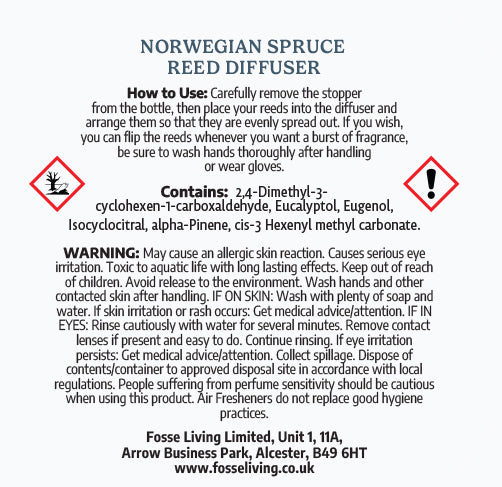 Norwegian Spruce Reed Diffuser