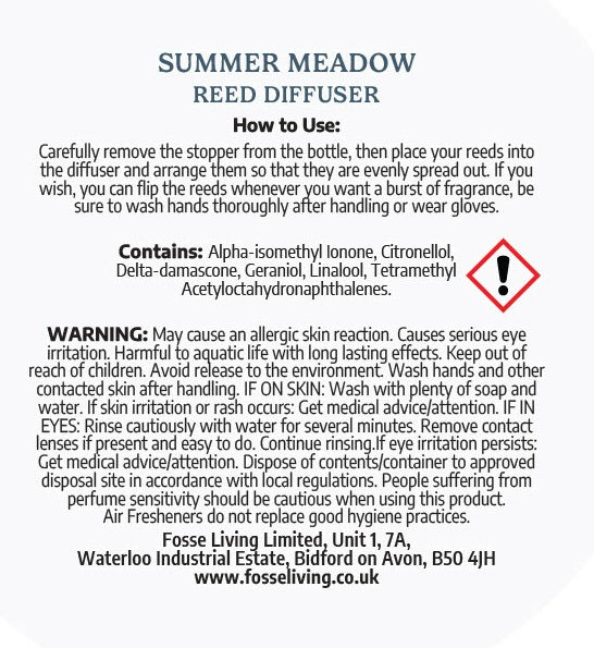 Summer Meadow Reed Diffuser