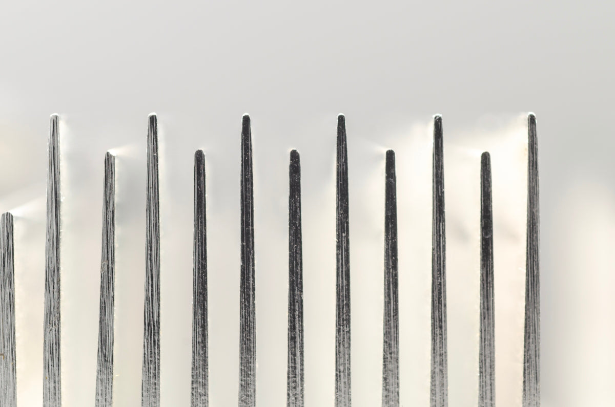 Close-up image of the tines of a fork.