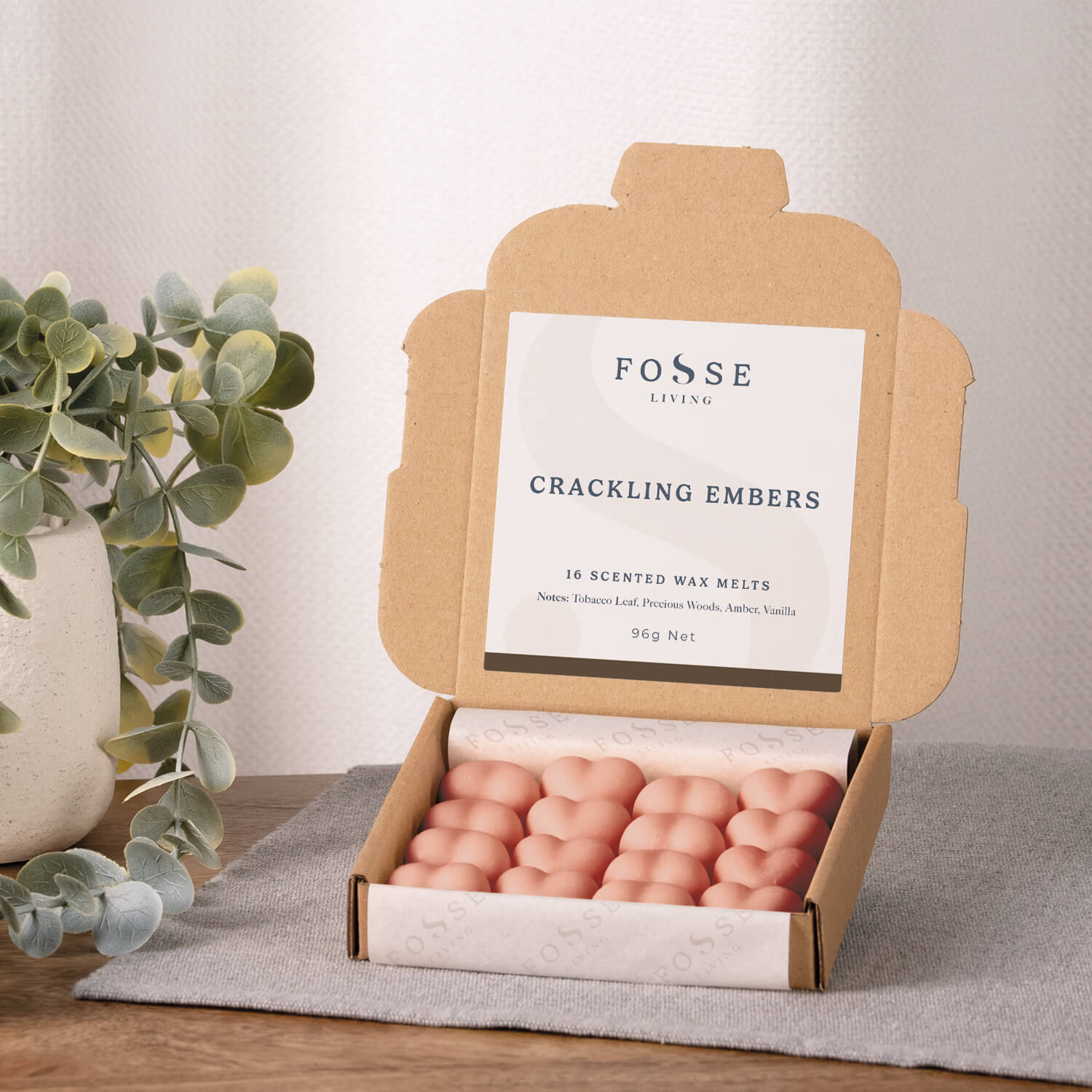 Crackling Embers Wax Melts - 16 Pack - Fosse Living | Luxury Home Fragrances
