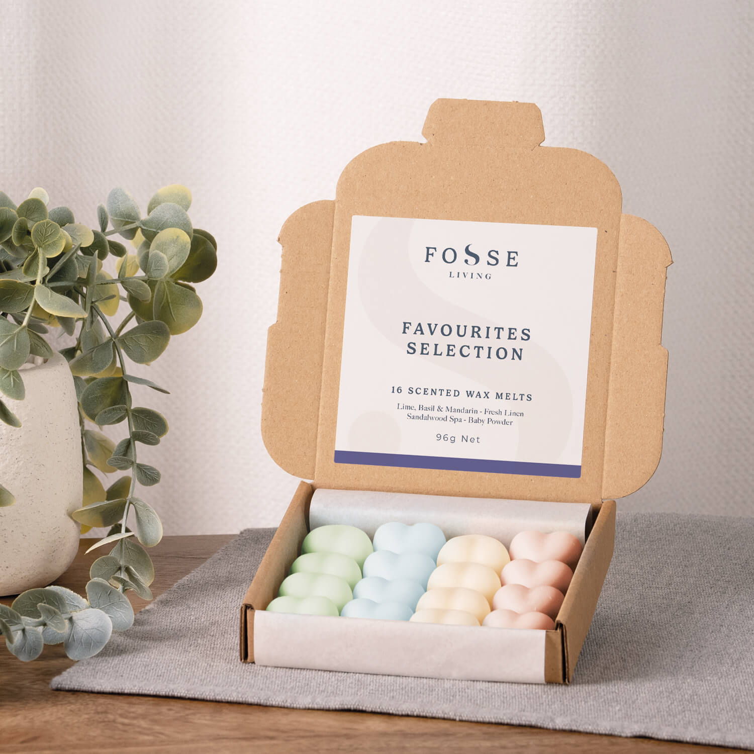 Favourites Selection Wax Melts - 16 Pack - Fosse Living | Luxury Home Fragrances
