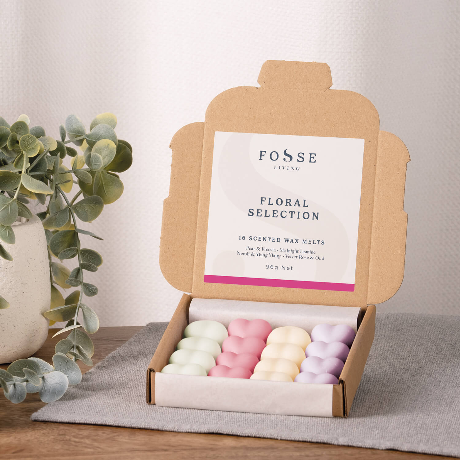 Floral Selection Wax Melts - 16 Pack - Fosse Living | Luxury Home Fragrances