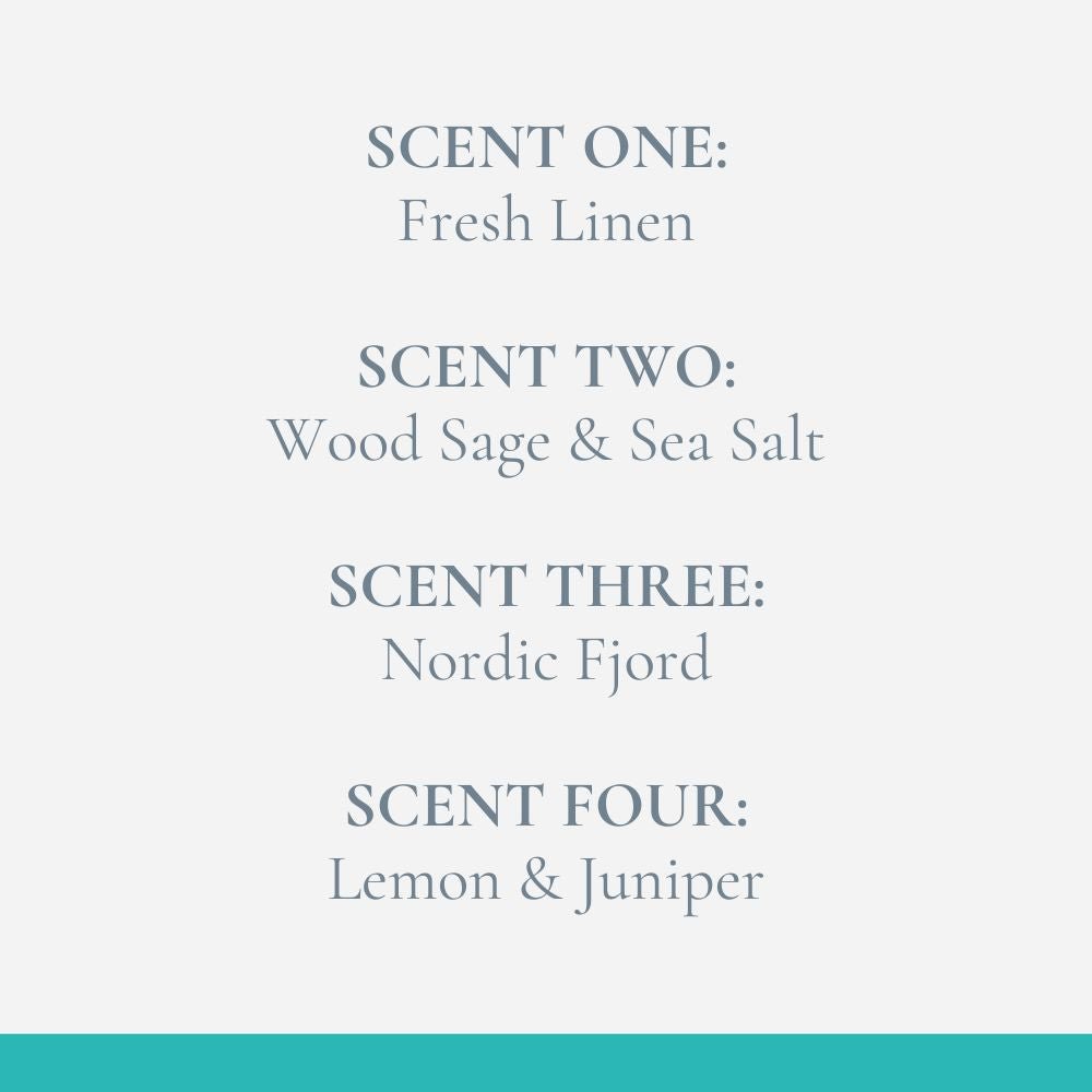 Fosse Living Fresh Selection Wax Melts Scent Descriptions