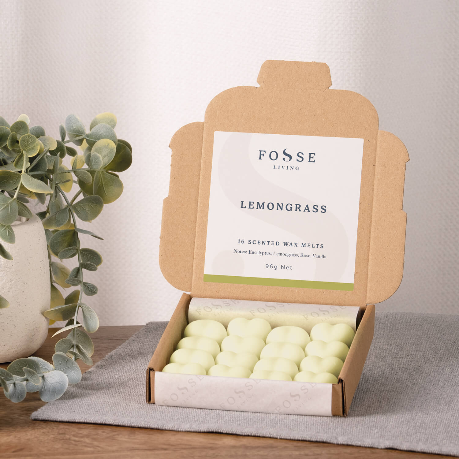 Lemongrass Wax Melts - 16 Pack - Fosse Living | Luxury Home Fragrances