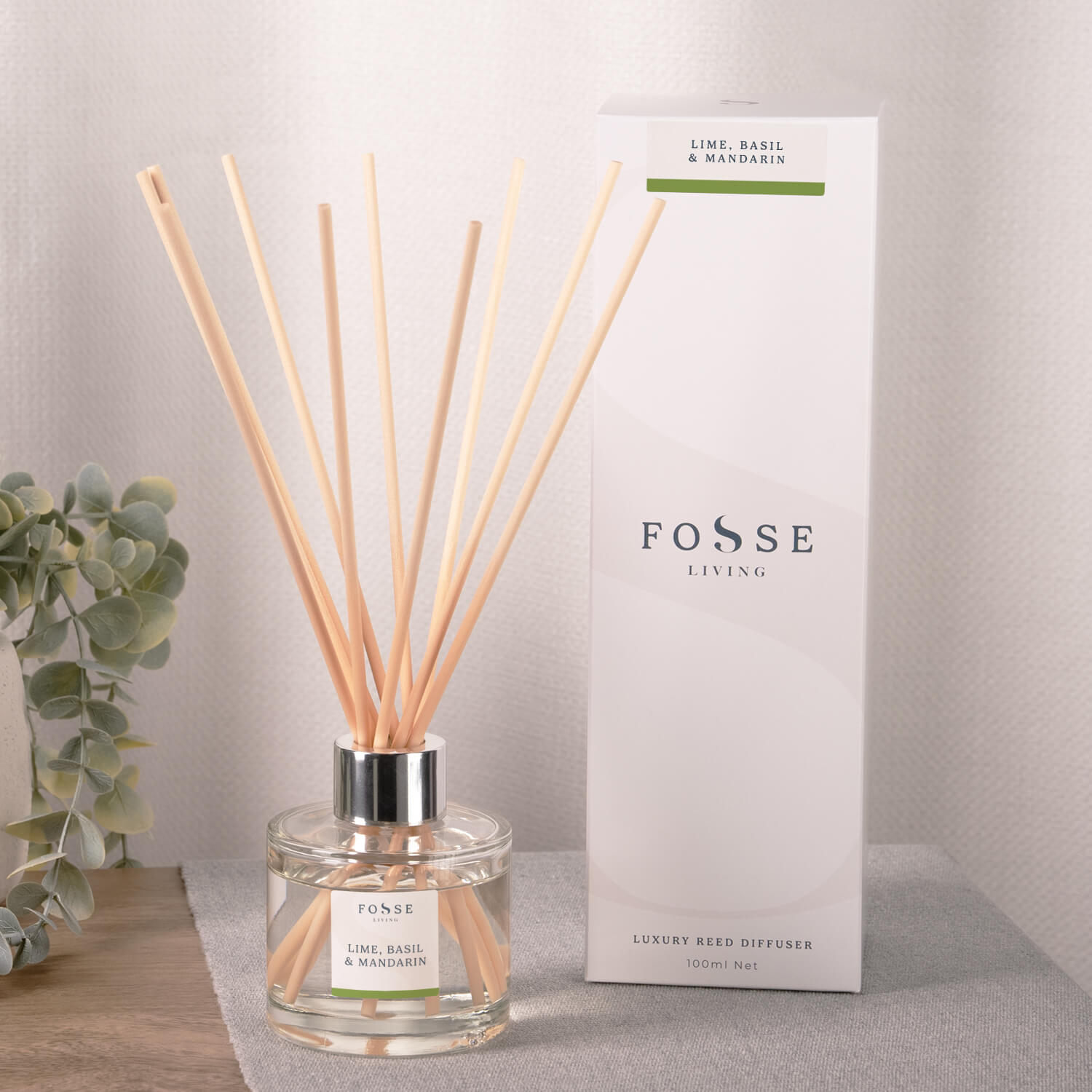 Lime, Basil & Mandarin Reed Diffuser - Fosse Living | Luxury Home Fragrances