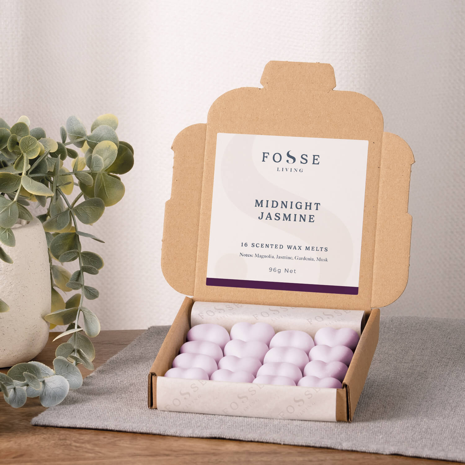 Midnight Jasmine Wax Melts - 16 Pack - Fosse Living | Luxury Home Fragrances