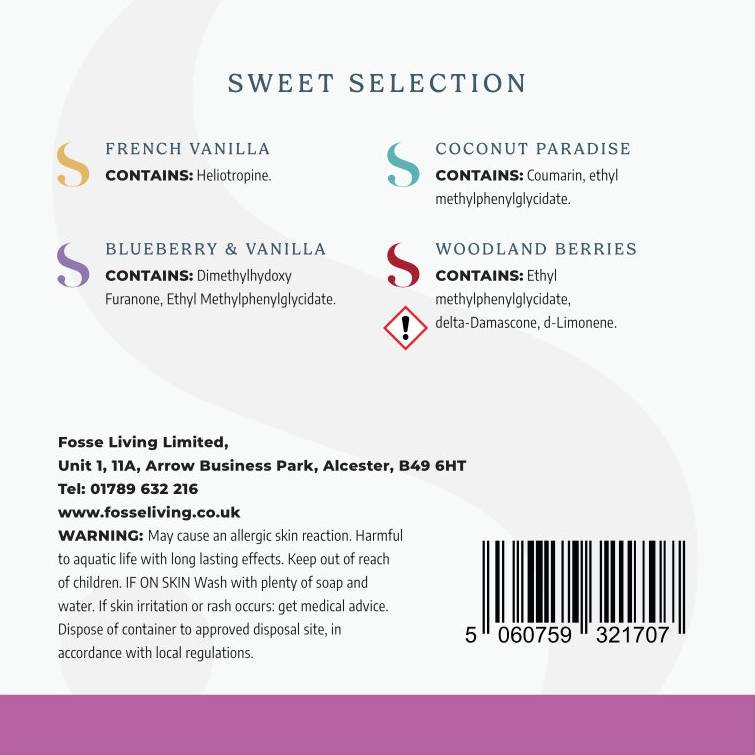 Sweet Selection Wax Melts - 16 Pack - Fosse Living | Luxury Home Fragrances