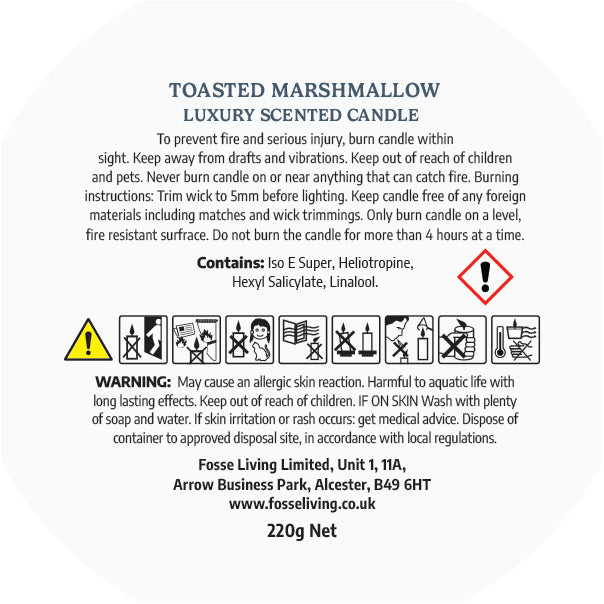 Toasted Marshmallow Scented Candle