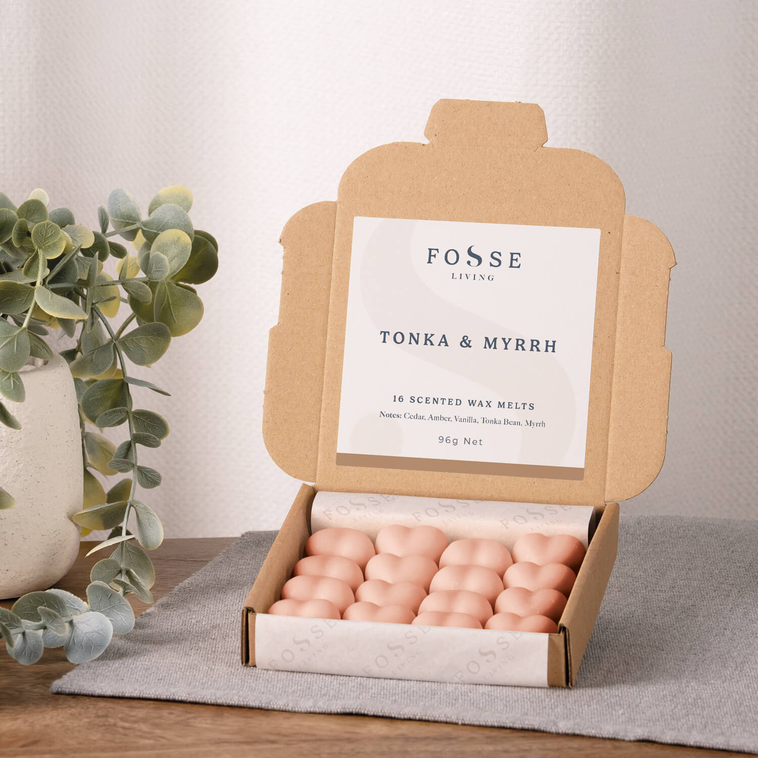 Tonka and Myrrh Wax Melts - 16 Pack - Fosse Living | Luxury Home Fragrances