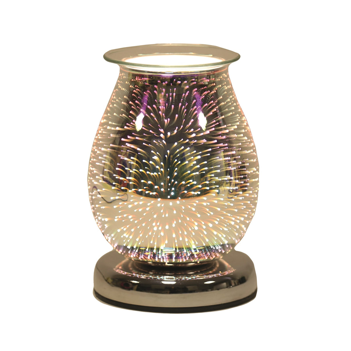 Oval 3D Burst Electric Touch Wax Melter