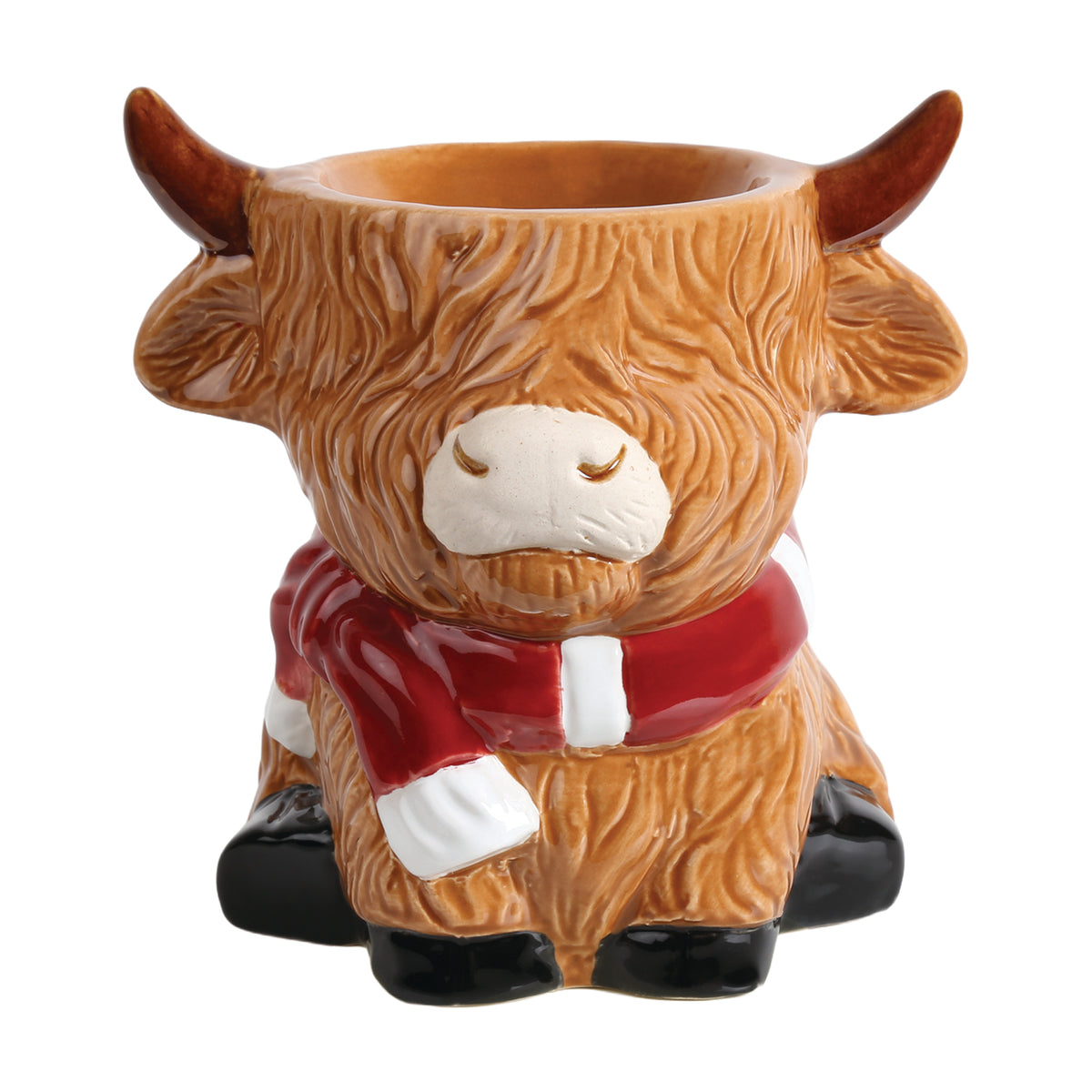 Highland Cow Festive Wax Melter 13cm
