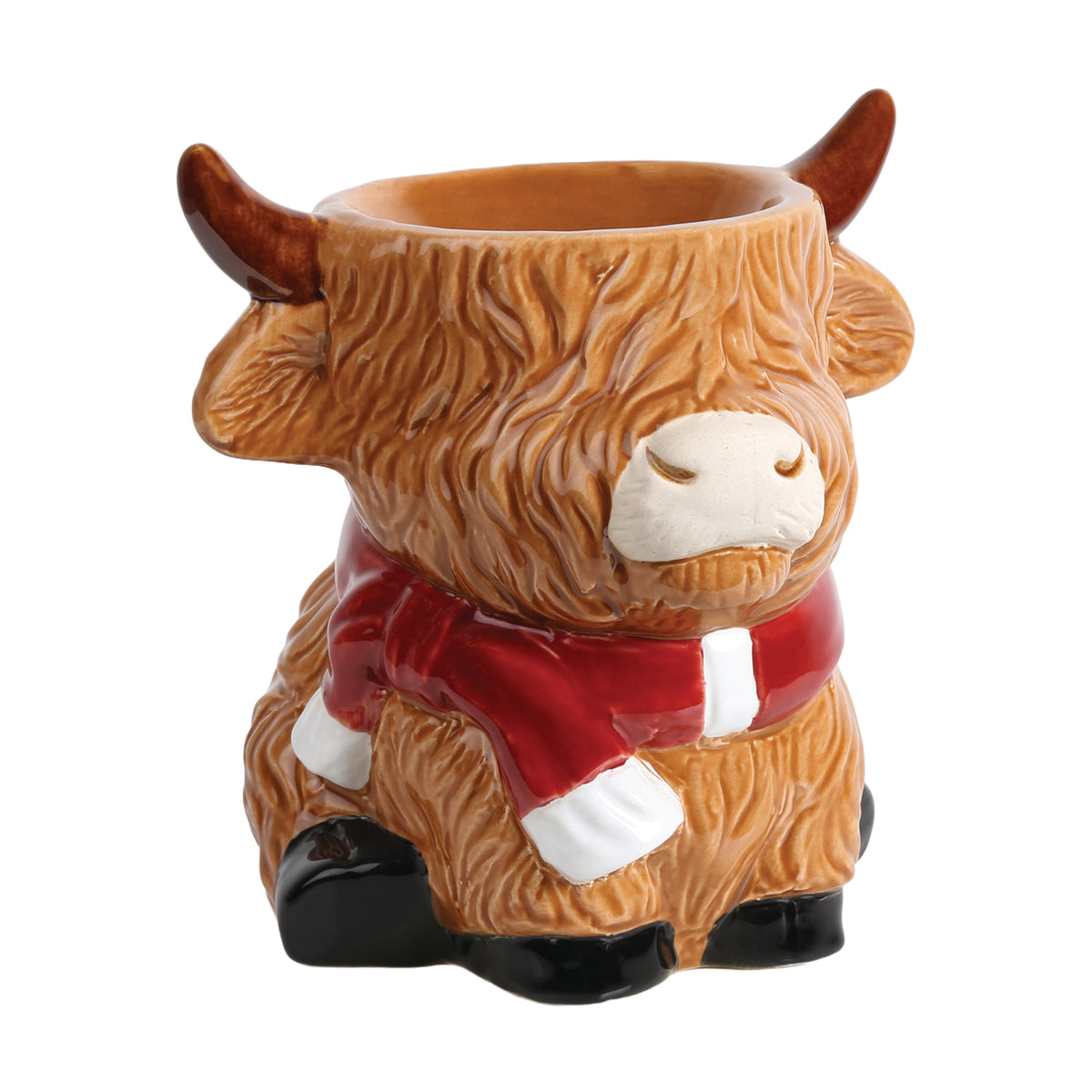 Highland Cow Festive Wax Melter 13cm