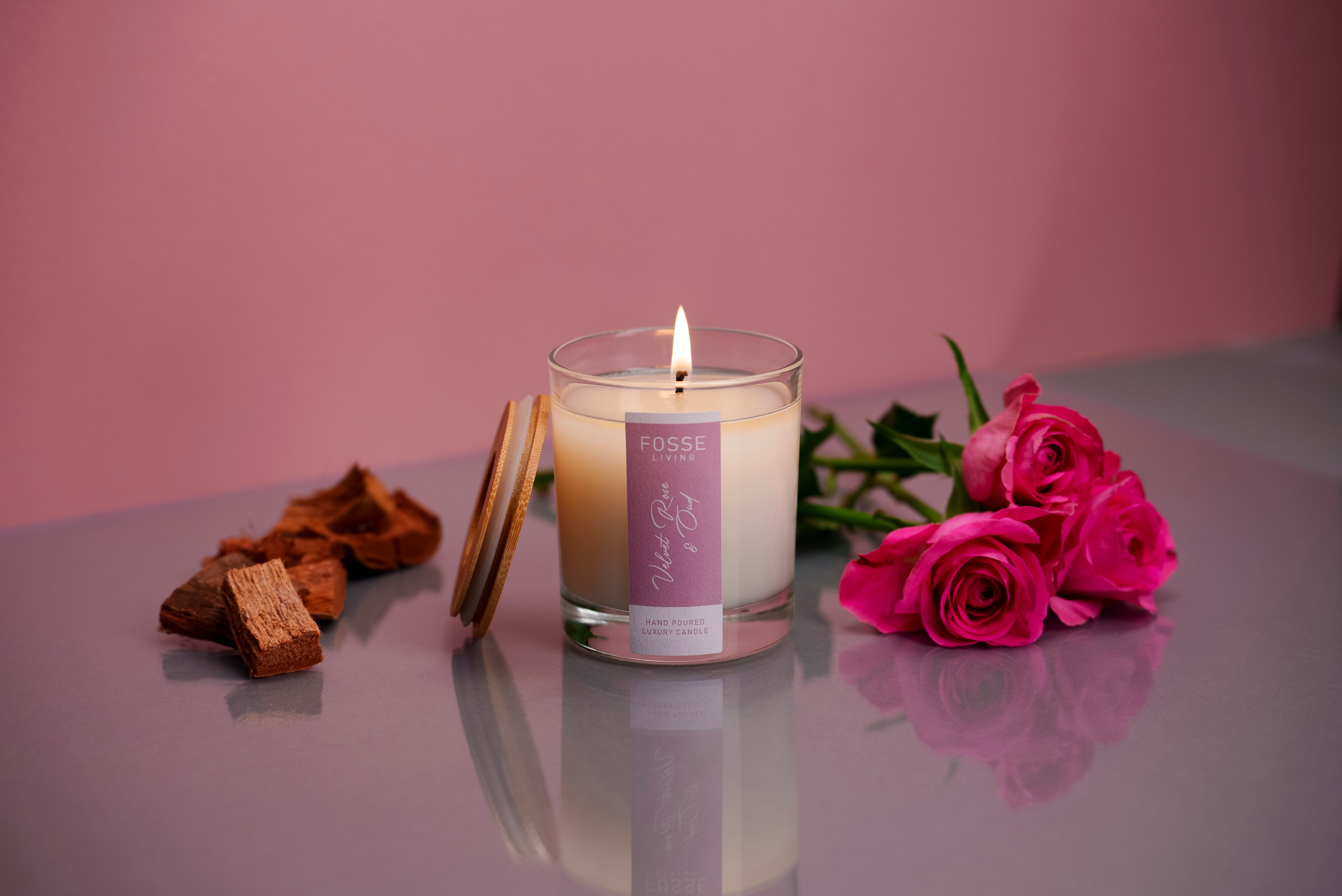Velvet Rose & Oud Candle by Fosse Living